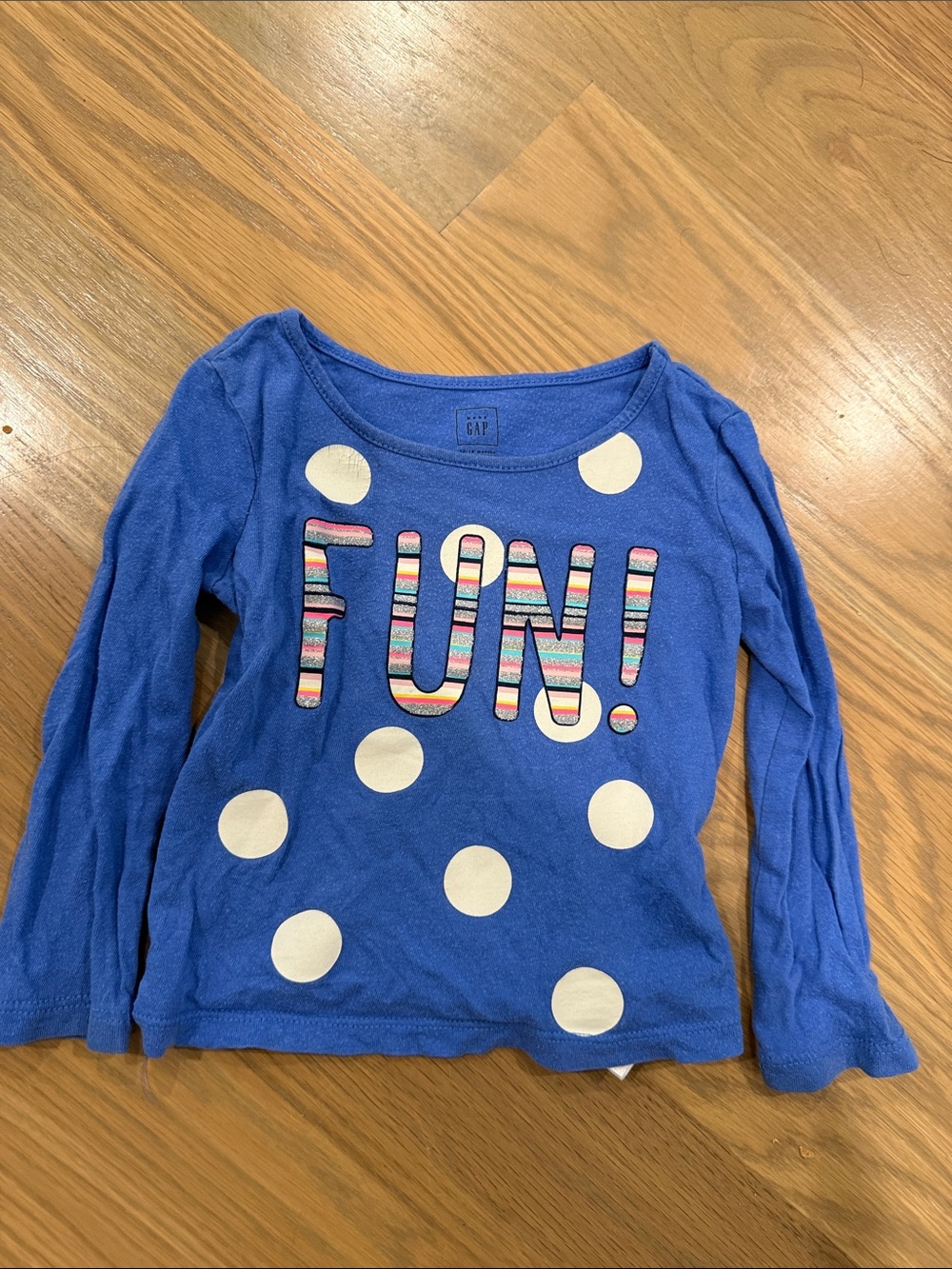 GAP Kids' Blue 'FUN!' Long Sleeve Top 12-18M